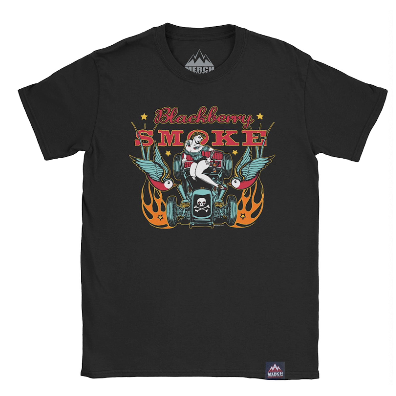 T-shirt Homme Coton Blackberry Smoke - Manches Courtes, Col Rond - Coupe Classique