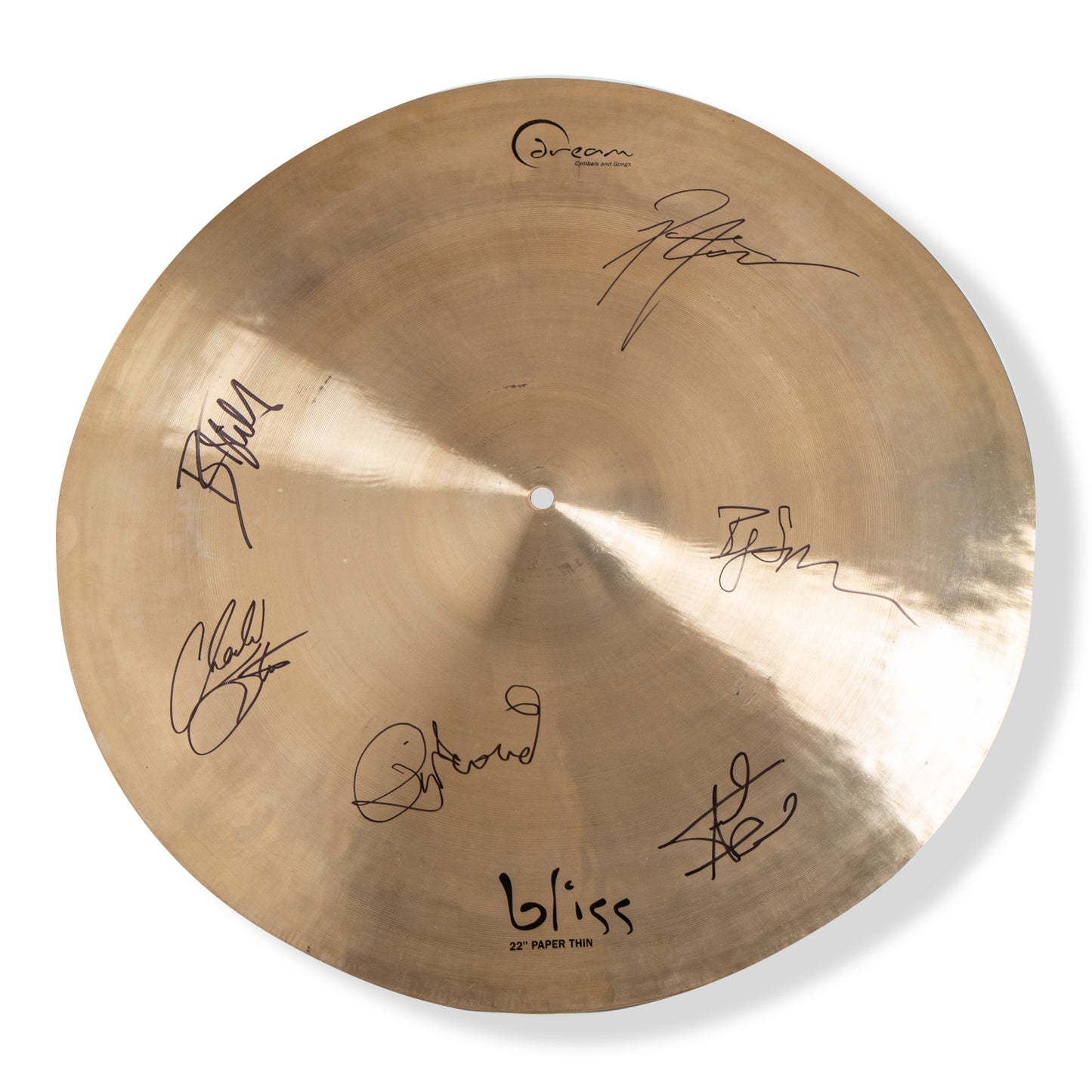 Signed Stage Played Drum cymbals