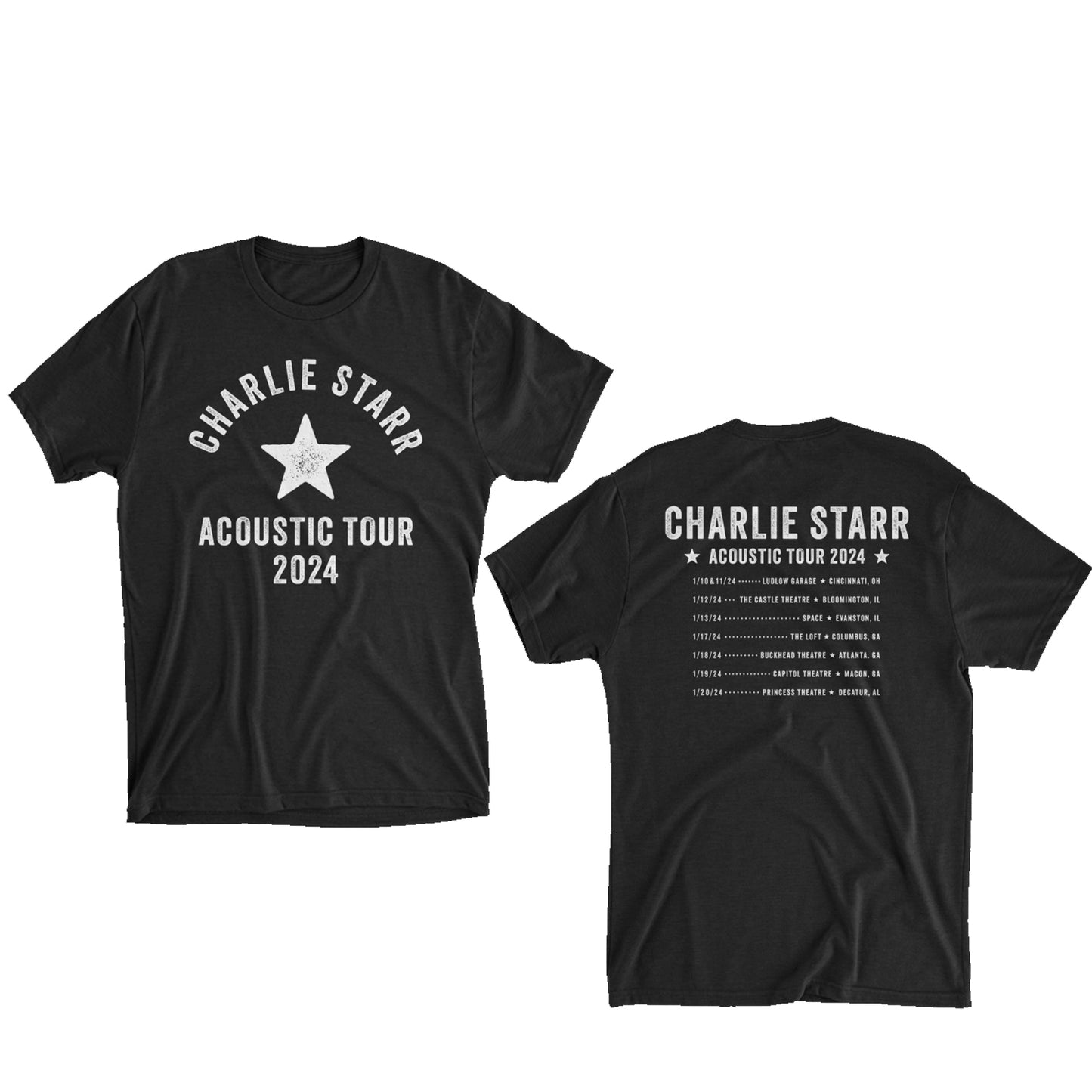 Charlie Starr Acoustic Tour 2024 Tee