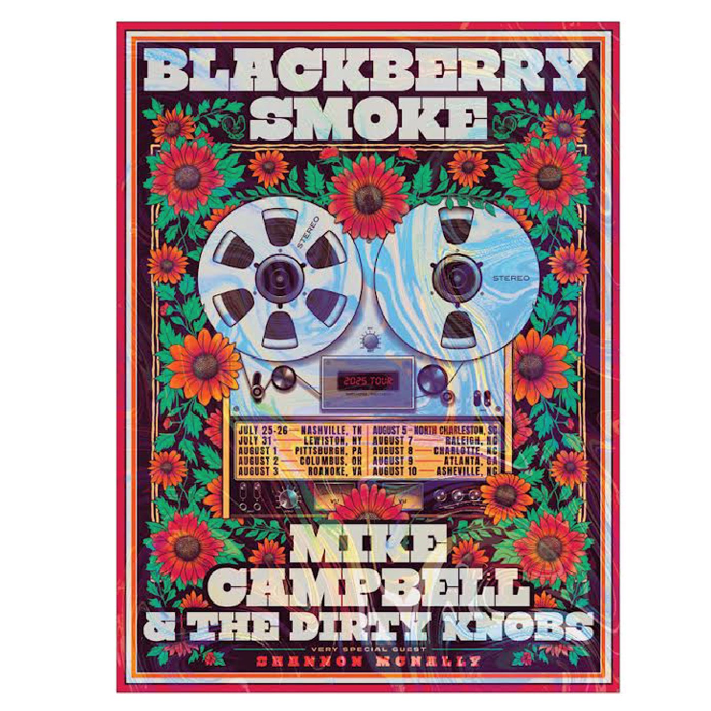 Blackberry Smoke/Mike Campbell Tour Poster d12