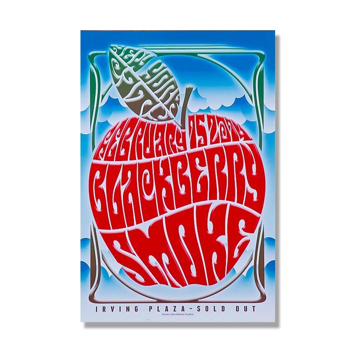 New York City Irving Plaza Feb. 15 2014 Show Poster - D14