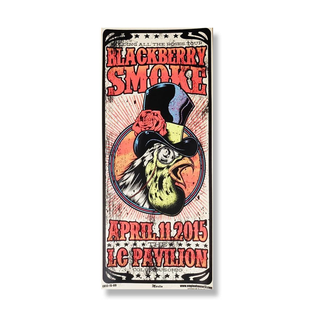 April 11 2015 LC Pavillion Colombus Mr. Monocle Silkscreened Poster - D18