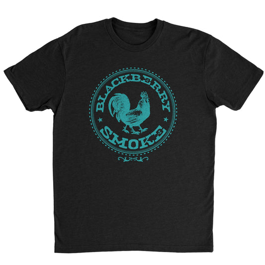 3 LEGGED ROOSTER TEE BLUE