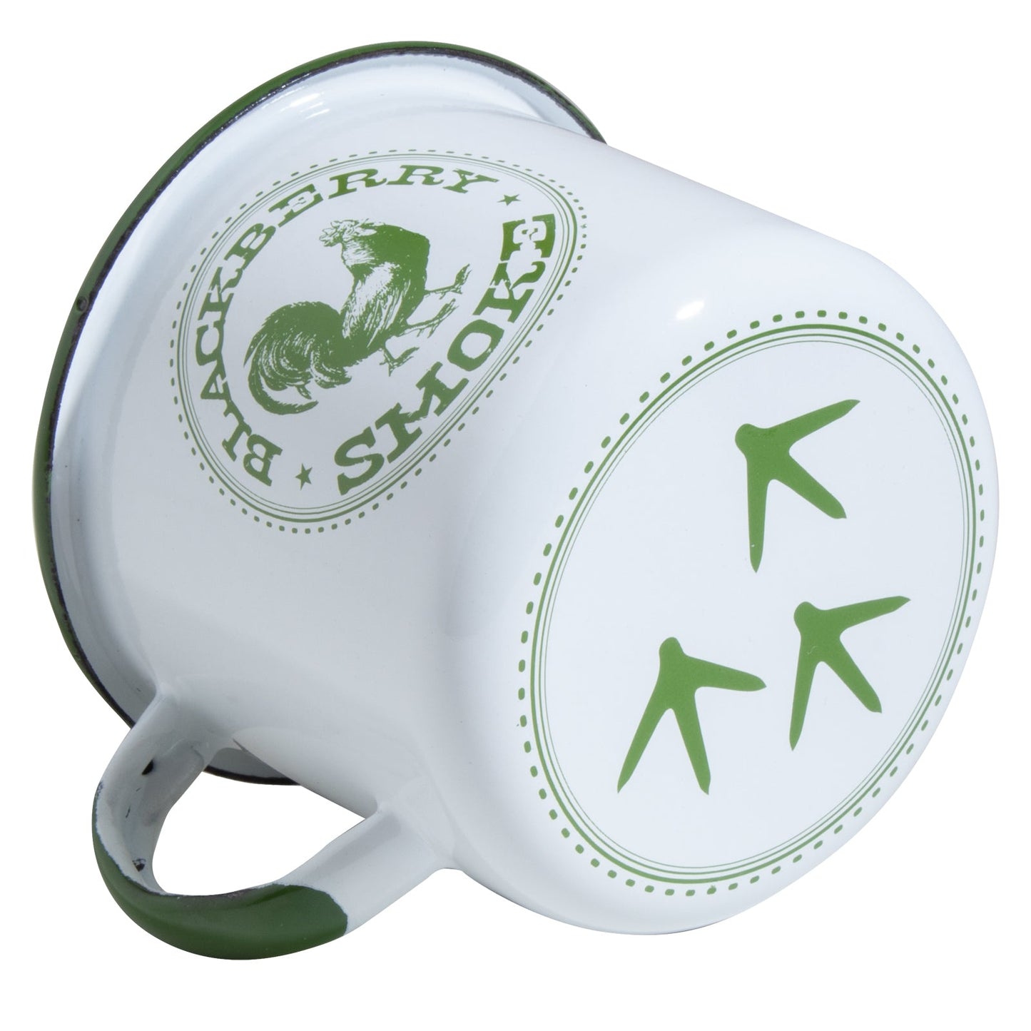 HAND MADE ENAMEL COFFEE MUG - White