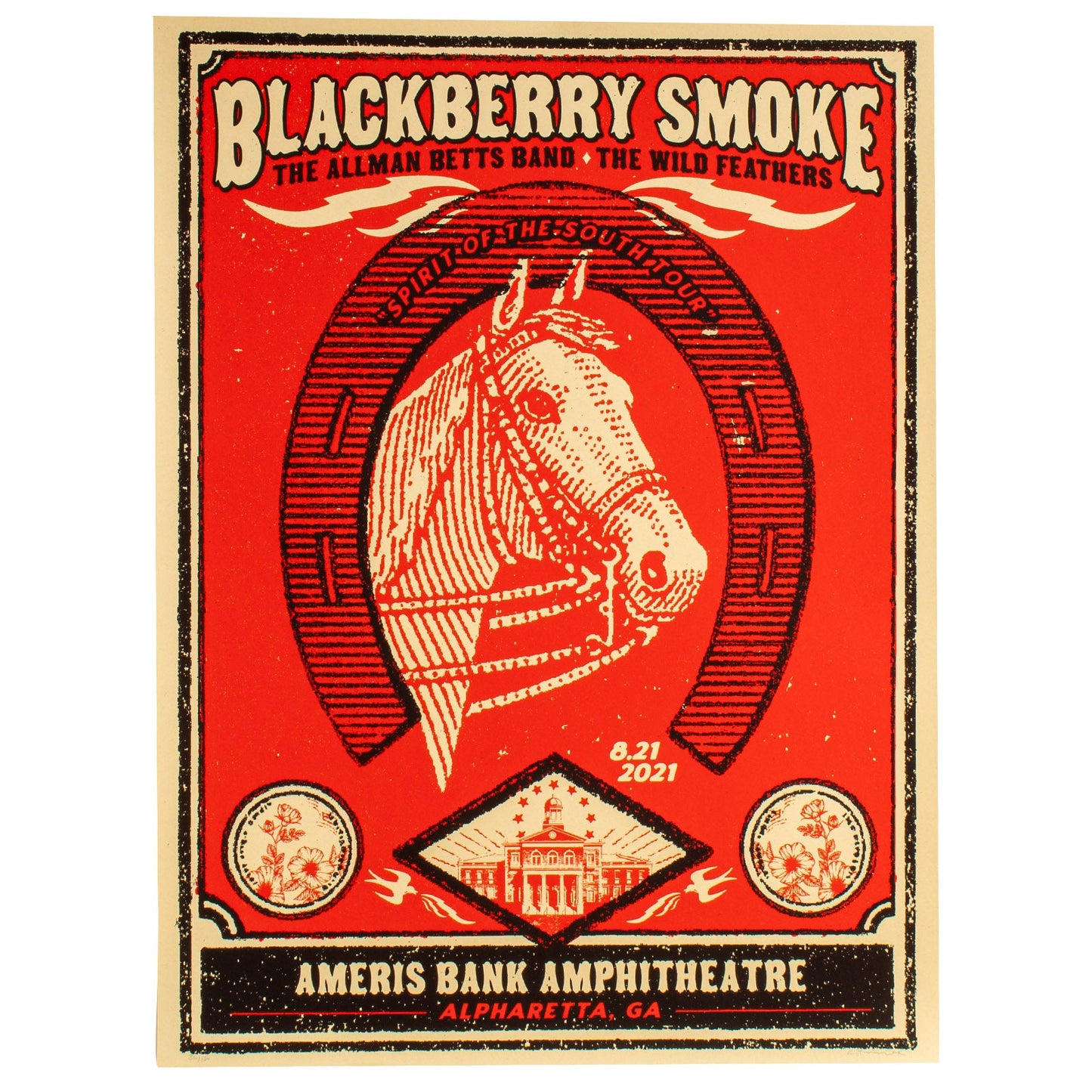 Spirit of The South 2021 Silk Screen Tour Poster Alpharetta GA - D22