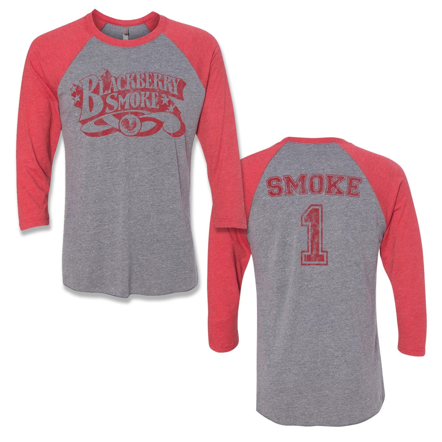 SMOKE ONE RED RAGLAND JERSEY