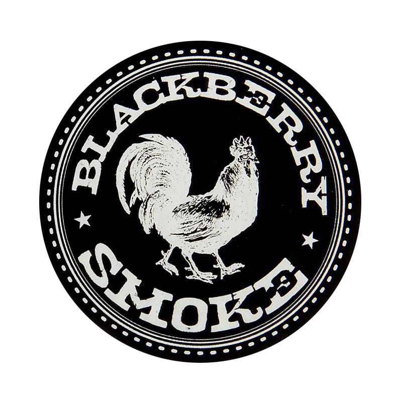 SILVER & BLACK ROOSTER VINYL STICKER