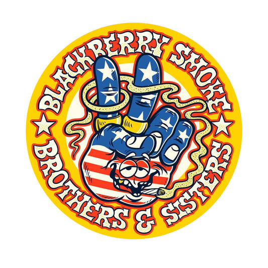 BROTHERS AND SISTERS PEACE SIGN STICKER