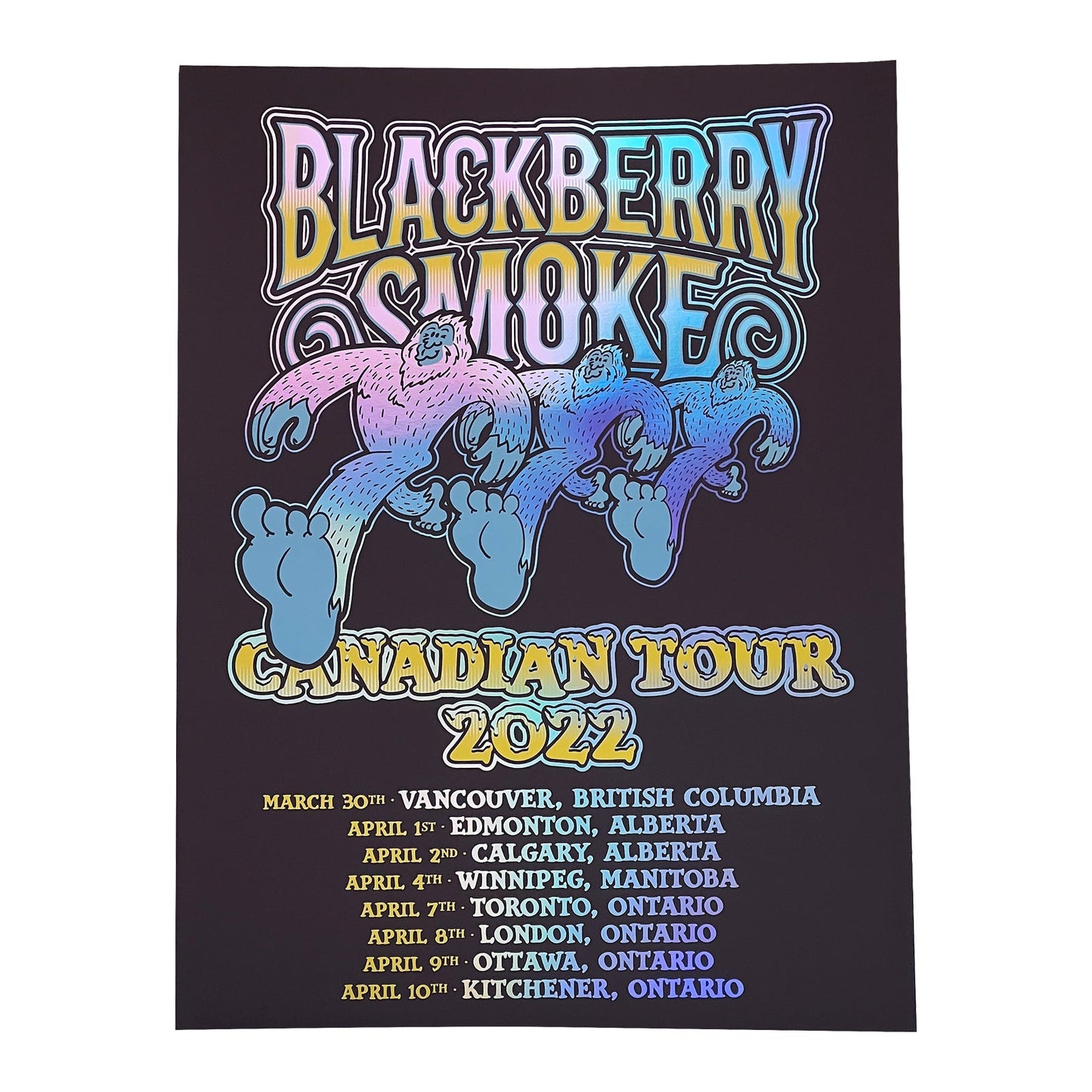 2022 Canadian Tour Show Poster