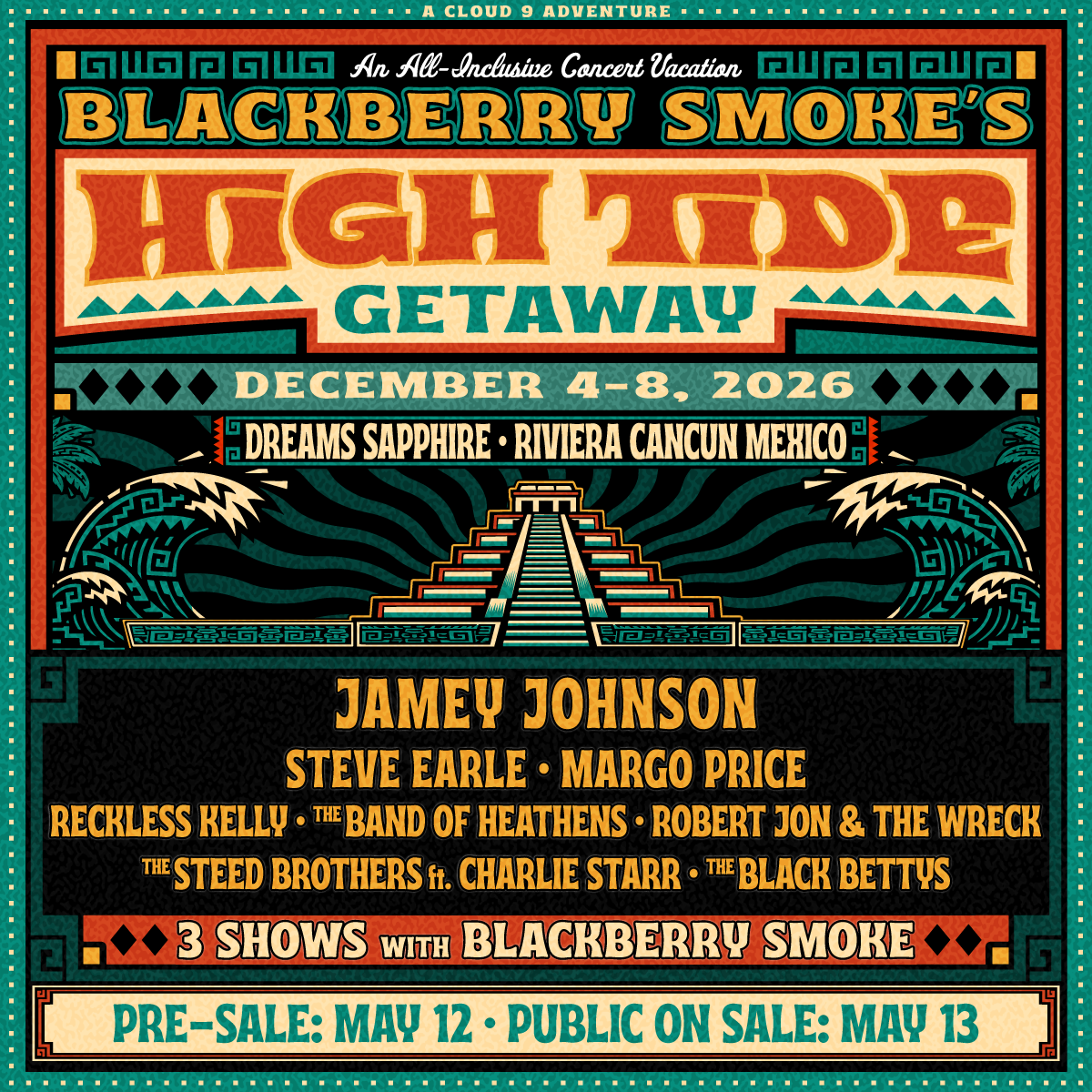 Blackberry Smoke's High Tide Getaway - Line Up Announced