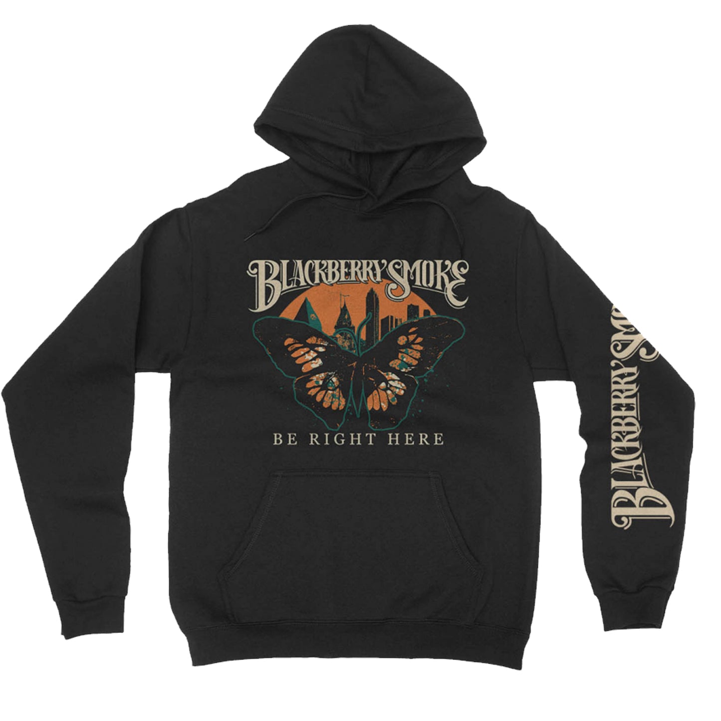 Be Right Here Pullover Hoodie Blackberry Smoke