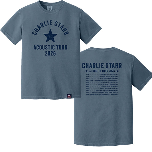 Charlie Starr 2026 Tour Tee Blue