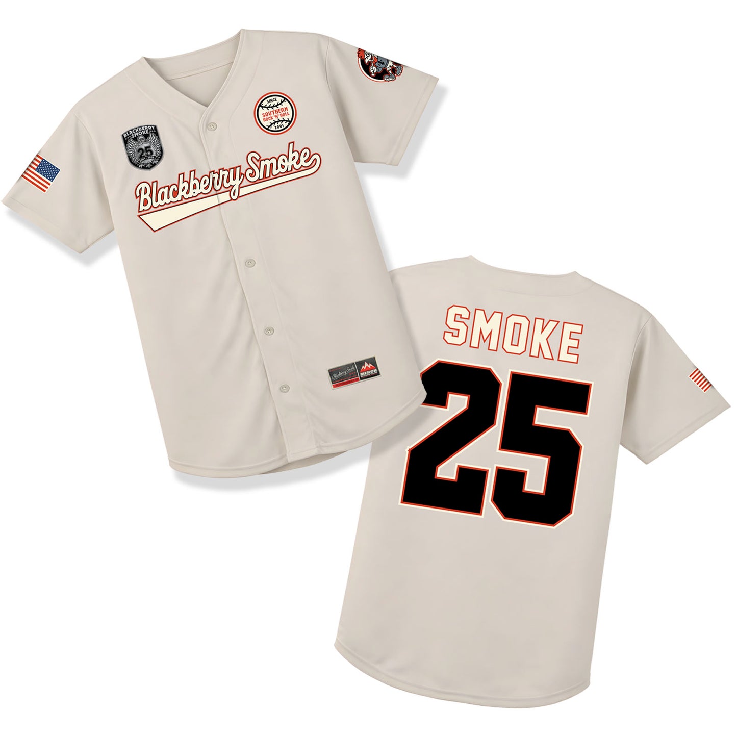 Blackberry Smoke 25th Anniversary Official Baseball Jersey