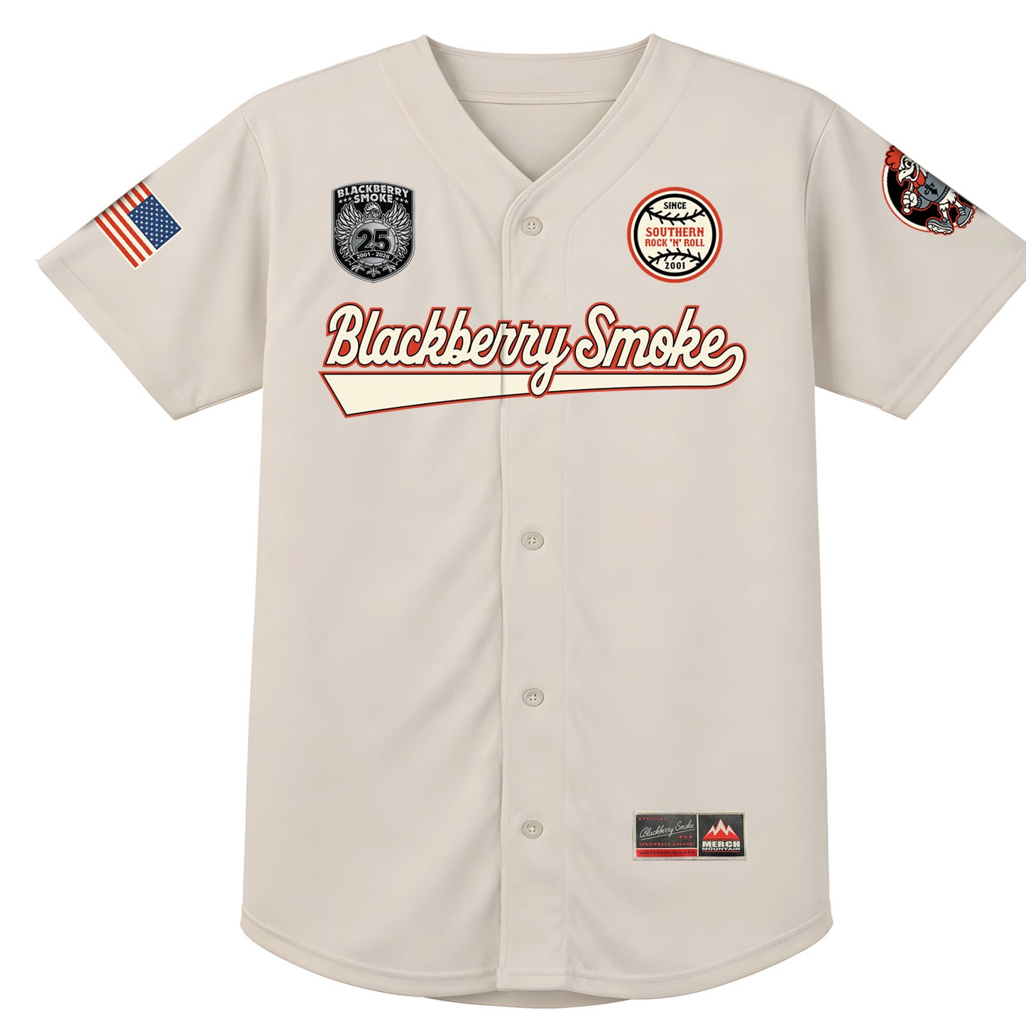Blackberry Smoke 25th Anniversary Official Baseball Jersey