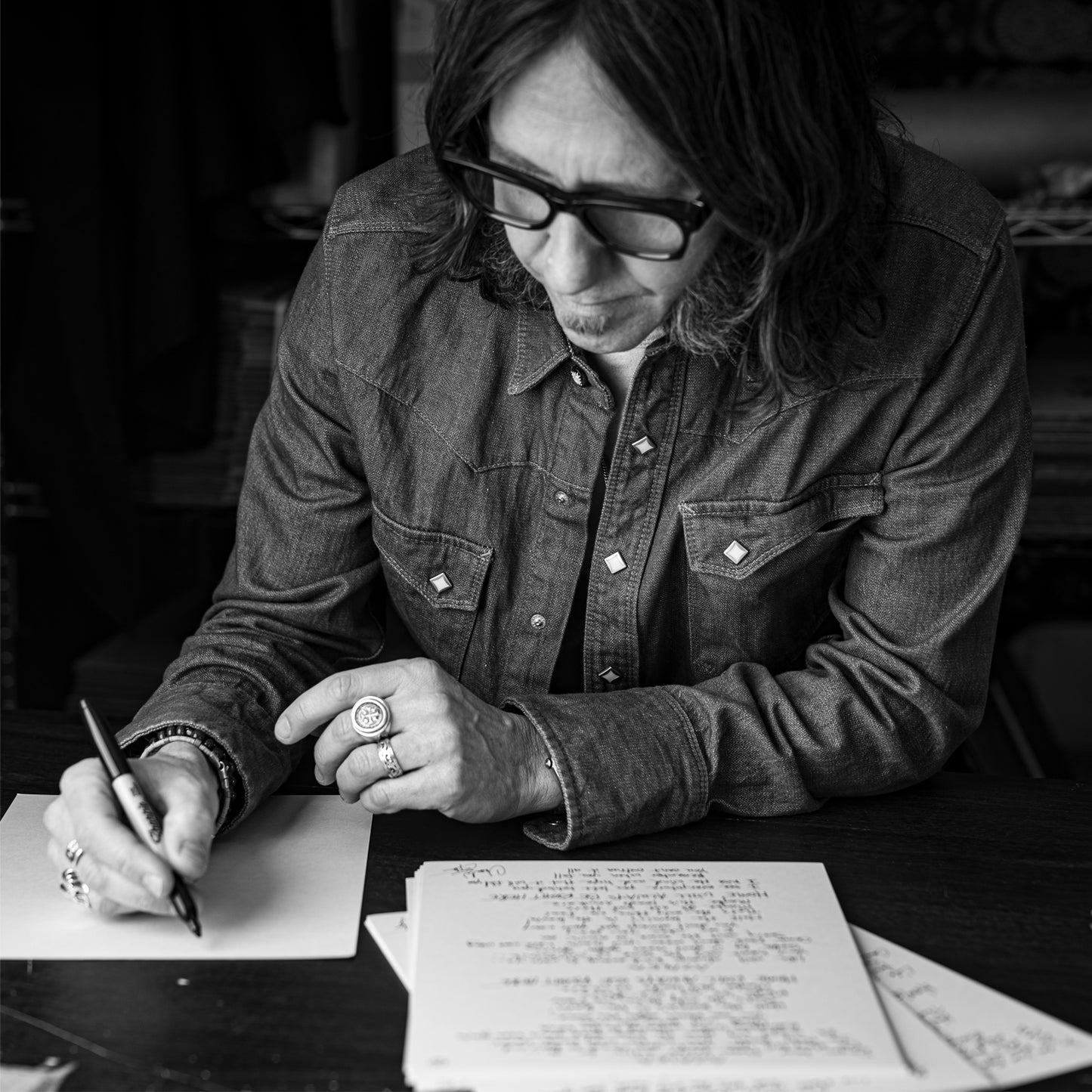 Be Right Here LP with a Limited Signed and Numbered Hand Written Lyric Sheet