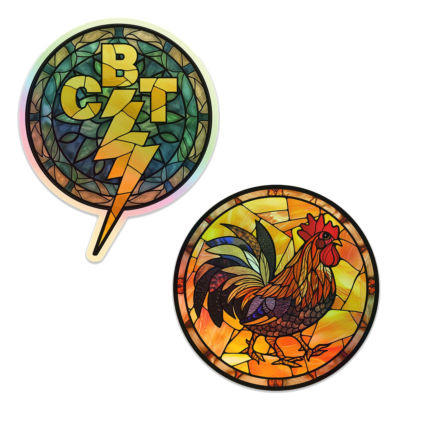 Rattle, Ramble, and Roll Sticker Set