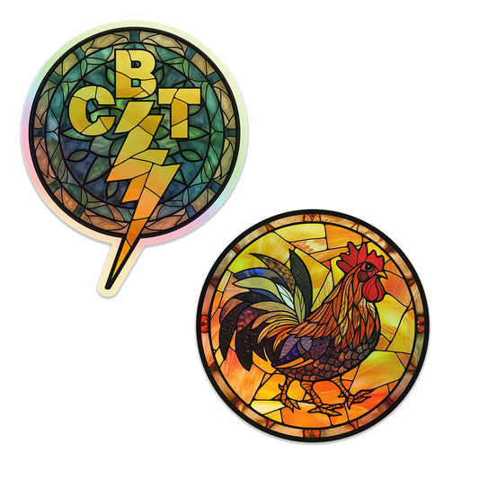 Rattle, Ramble, and Roll Sticker Set