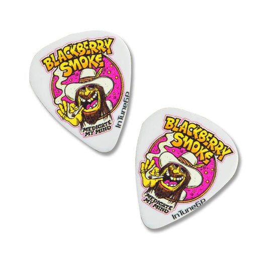 Medicate My Mind Guitar Pick Set (White)