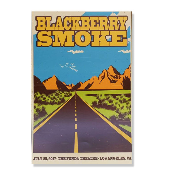 TOUR POSTER 2017 The Fonda Los Angeles - D16 – Blackberry Smoke's