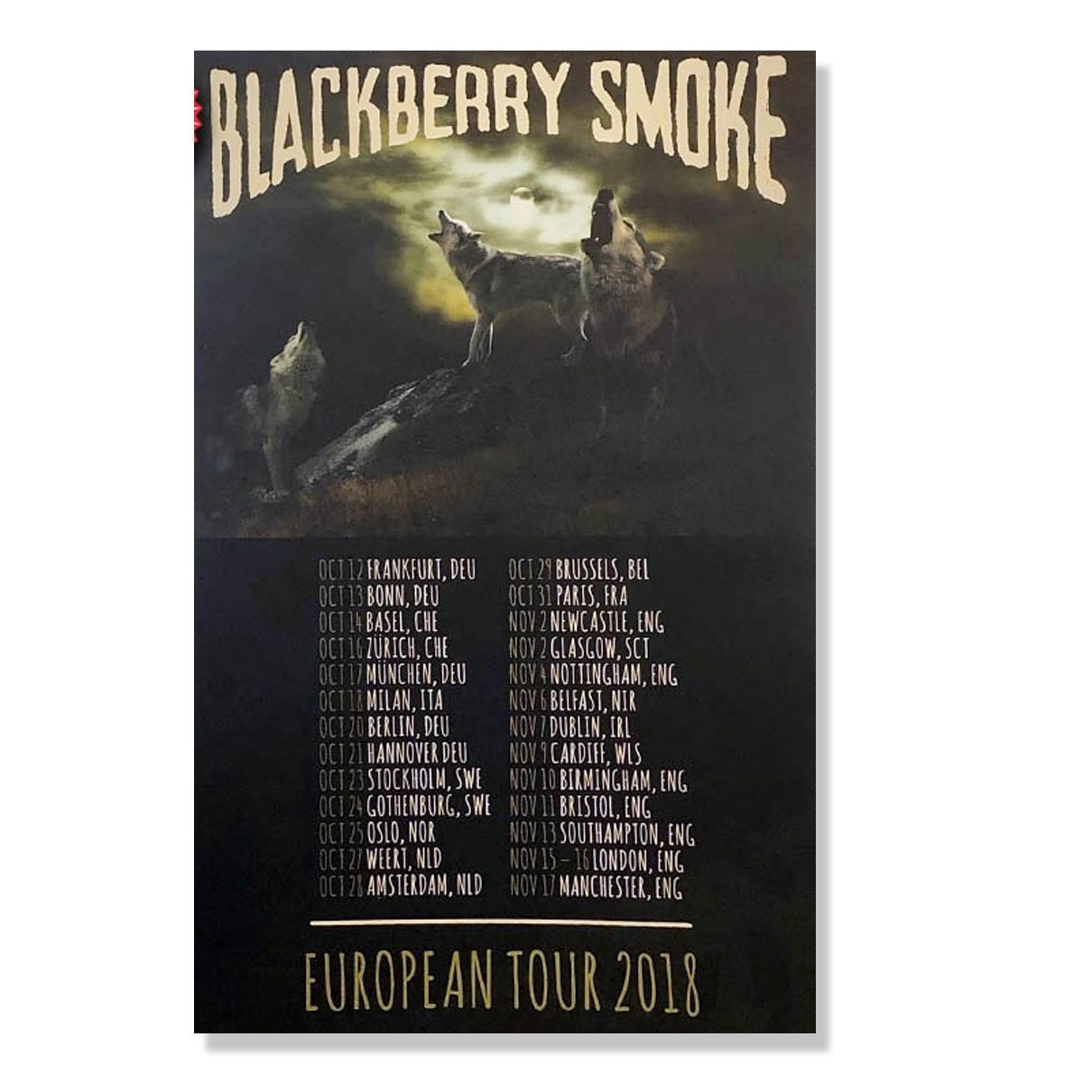 Tour Poster European Tour 2018 3 Wolves - D15