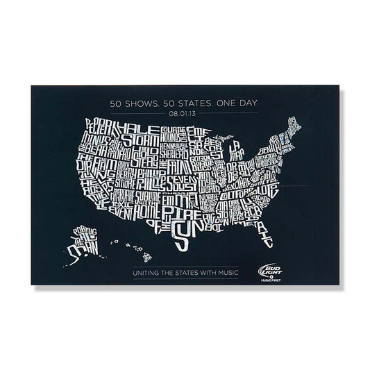 50 States / 50 Bands Show Poster - D20