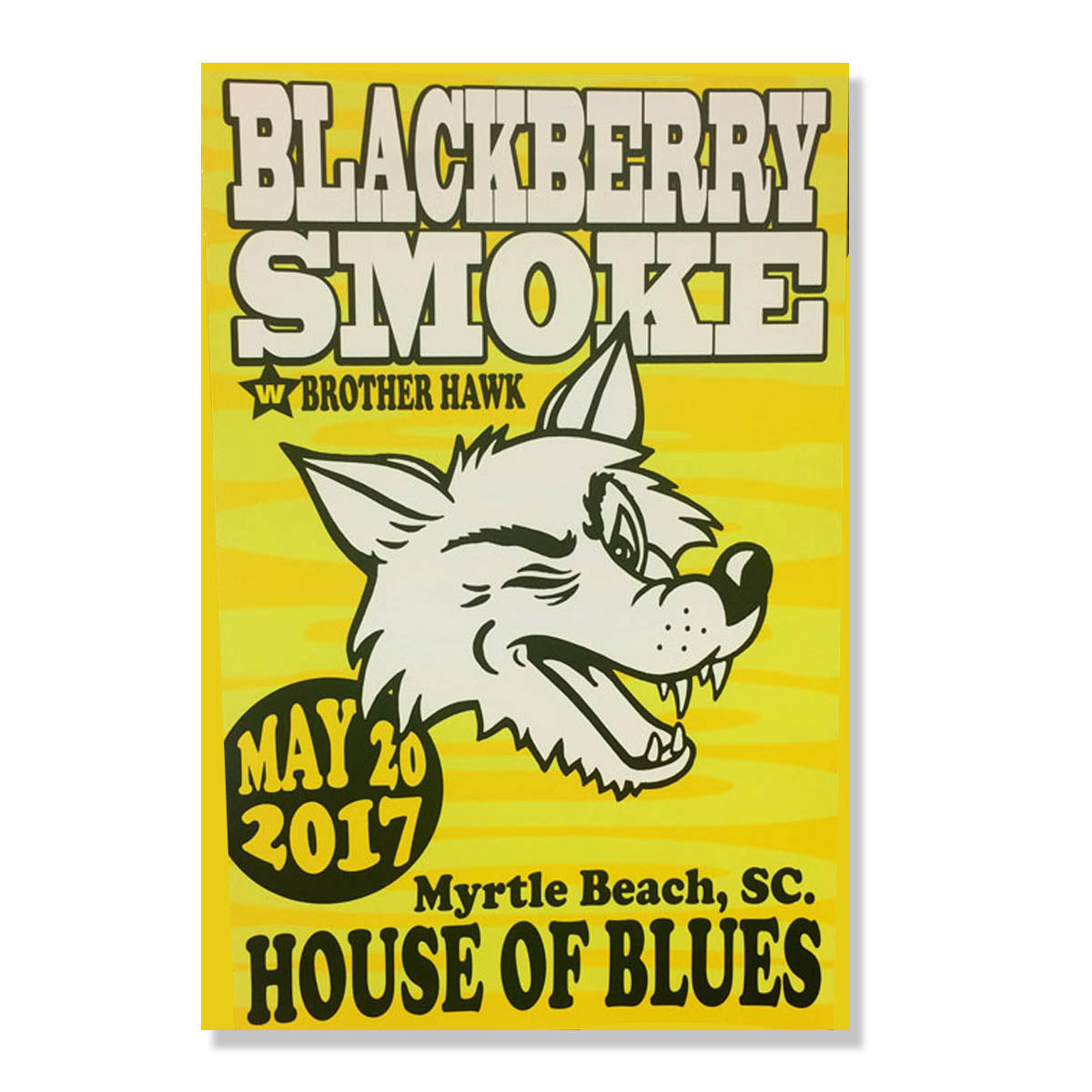TOUR POSTER 2017 House Of Blues Myrtle Beach - D17