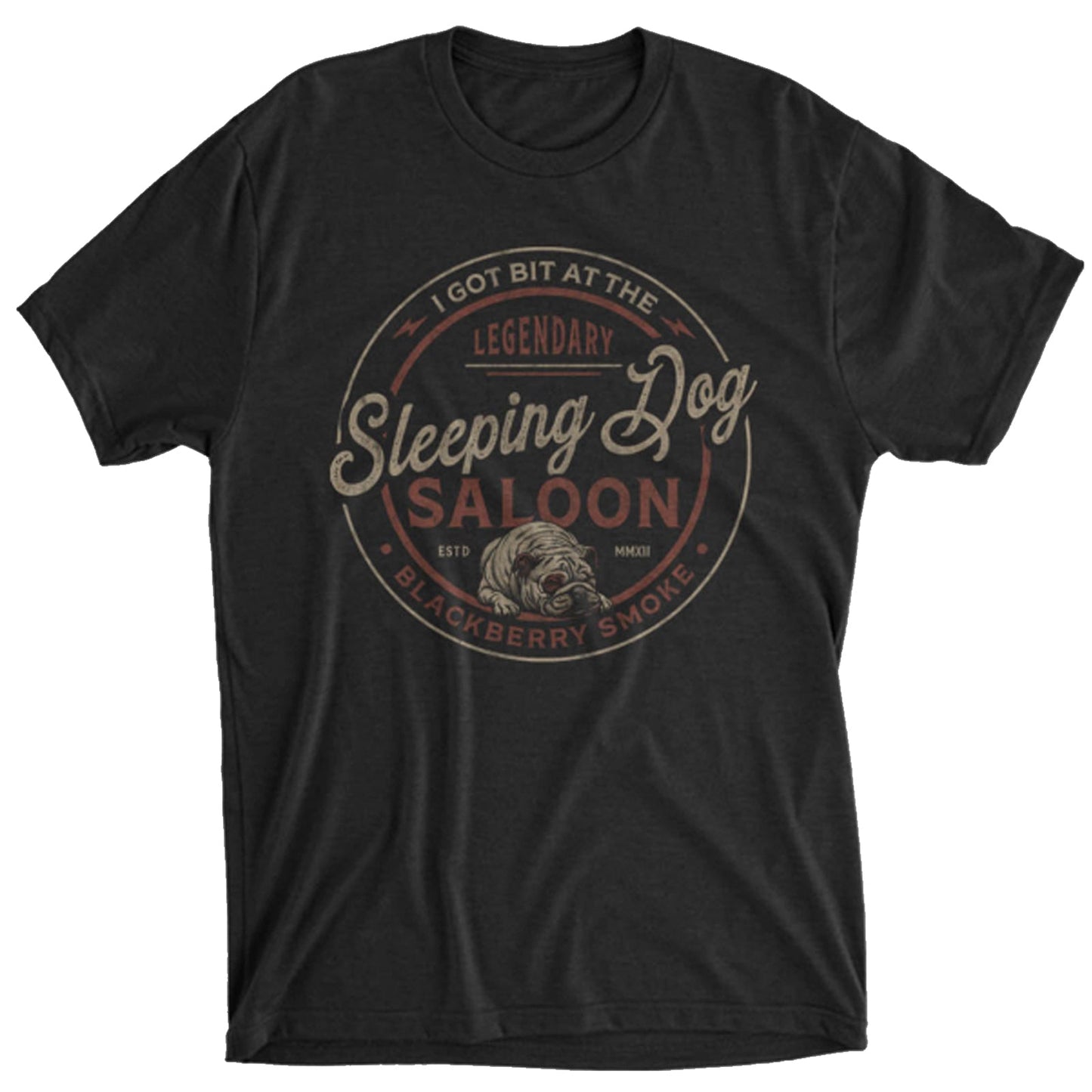 Sleeping Dog Saloon BLACK Tee