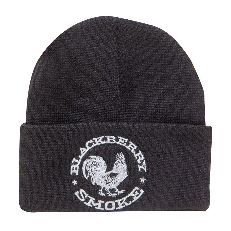 EMBROIDERED SILVER ROOSTER SKI HAT