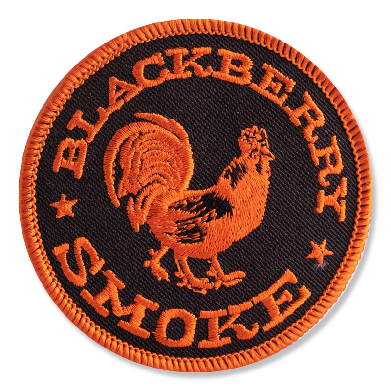 ORANGE AND BLACK ROOSTER PATCH