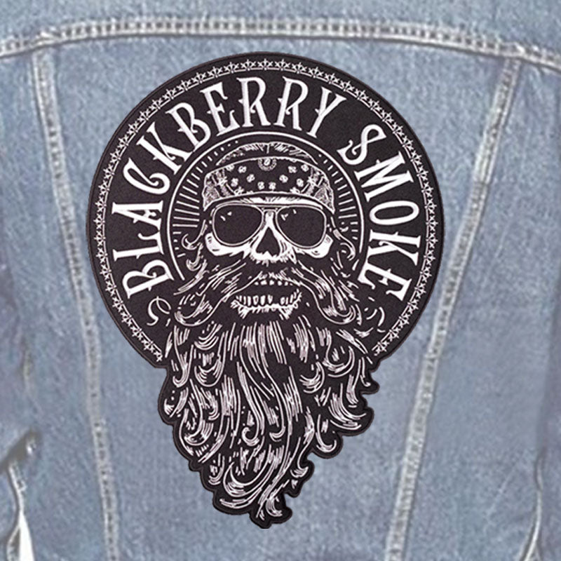 LARGE EMBROIDERED BEARD BACK PATCH