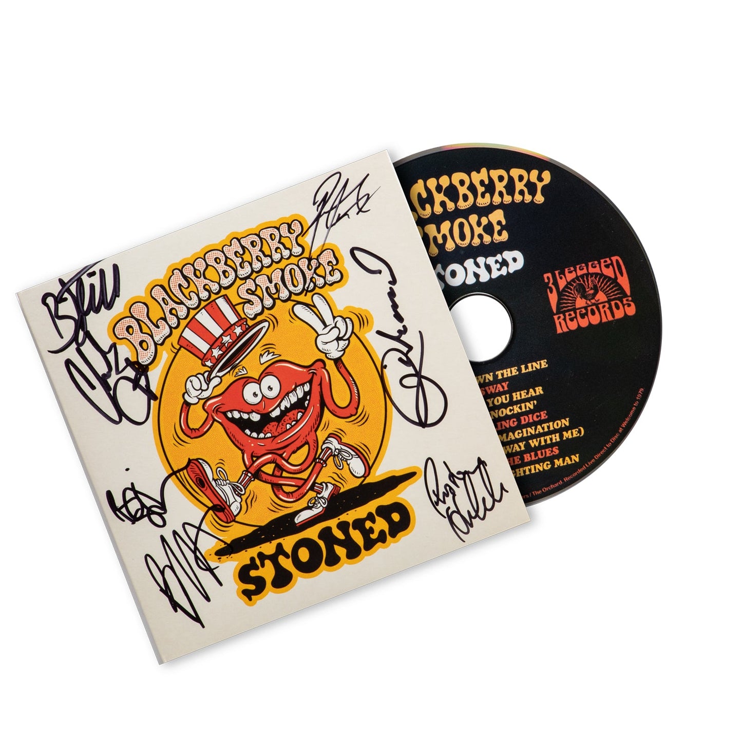 AUTOGRAPHED  BLACKBERRY SMOKE Stoned on Limited Edition on CD Format